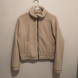 American Eagle Beige Teddy Coat